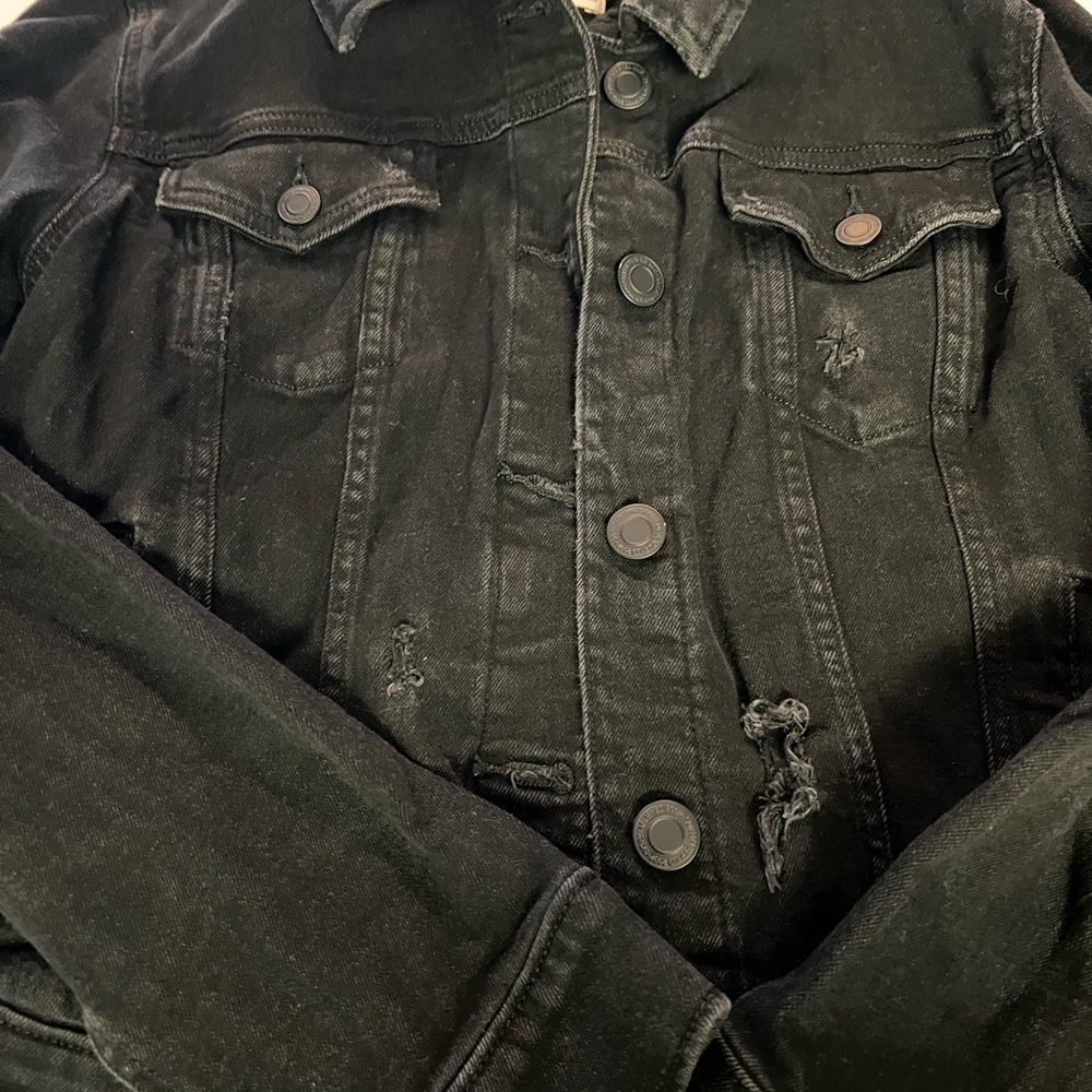 SO Distressed Black Jacket